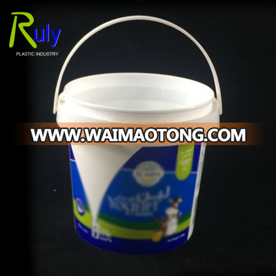 Wholesale BPA free yogurt bucket 1L plastic bucket