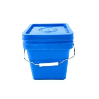 Supply 2l 4l 5l 8l 10l 15l 18l 20l Square Plastic Bucket In Food Grade