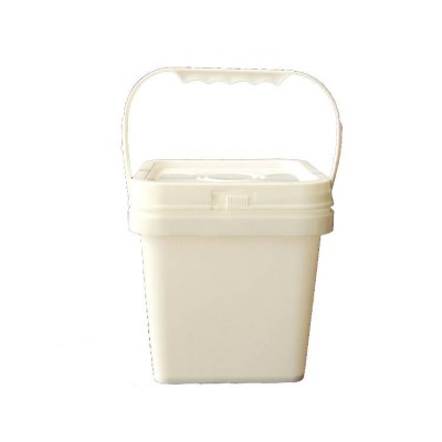 Heat Transfer Print Paint Yellow Plastic Bucket Price With Lid