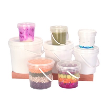 Chinese Factory IML Food Grade Hot Sale Raw Material Pet Food Cheap Round Plastic Ice Bucket Price